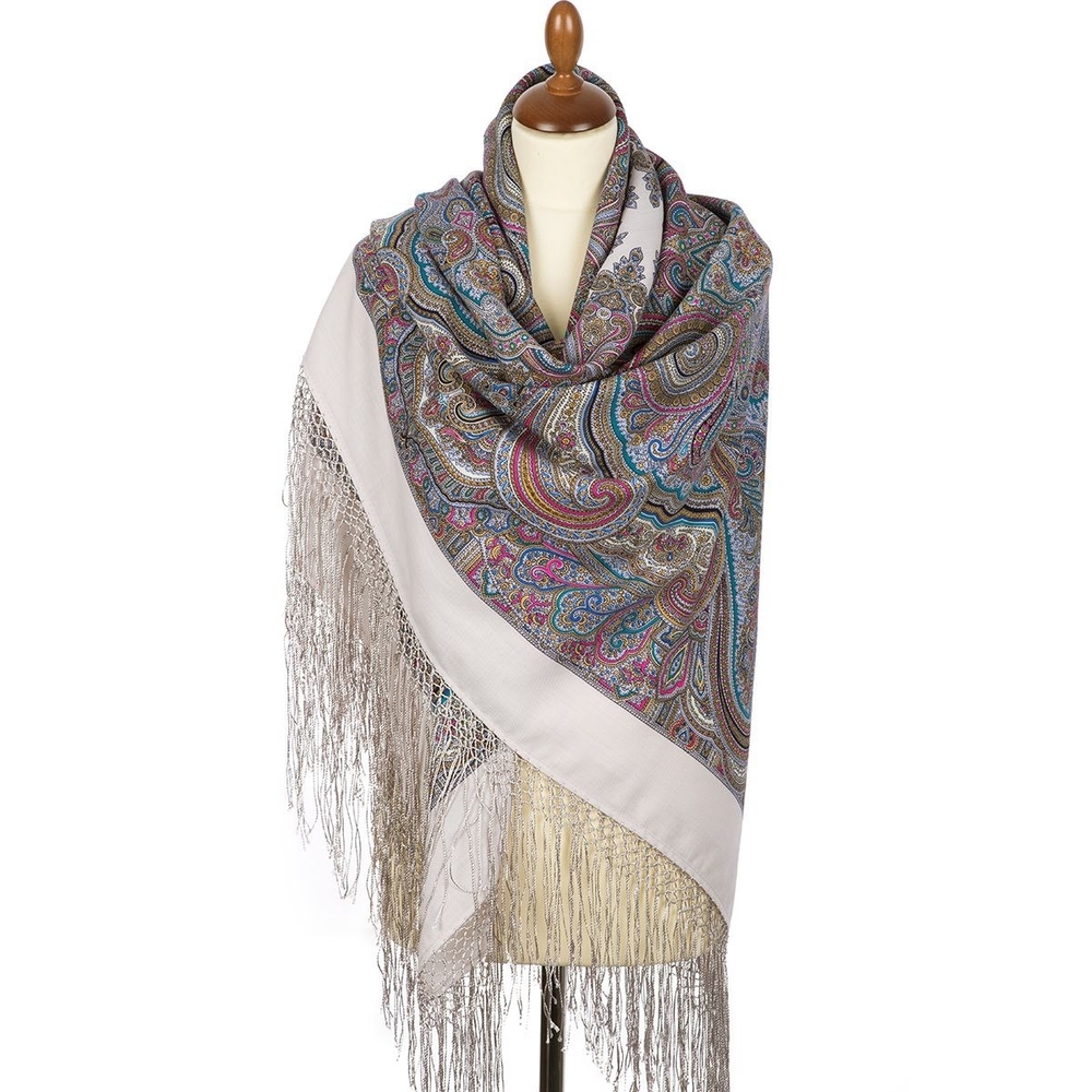 NWOT Pavlovo Posad Wool Shawl Precious